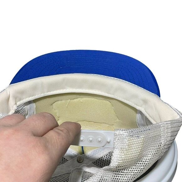 Vintage Express Mail Mesh Back Trucker Hat Big Patch Added 90’s - Picture 5 of 7